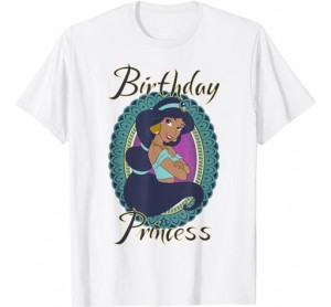 Disney Aladdin Jasmine Birthday Princess Portrait T-Shirt